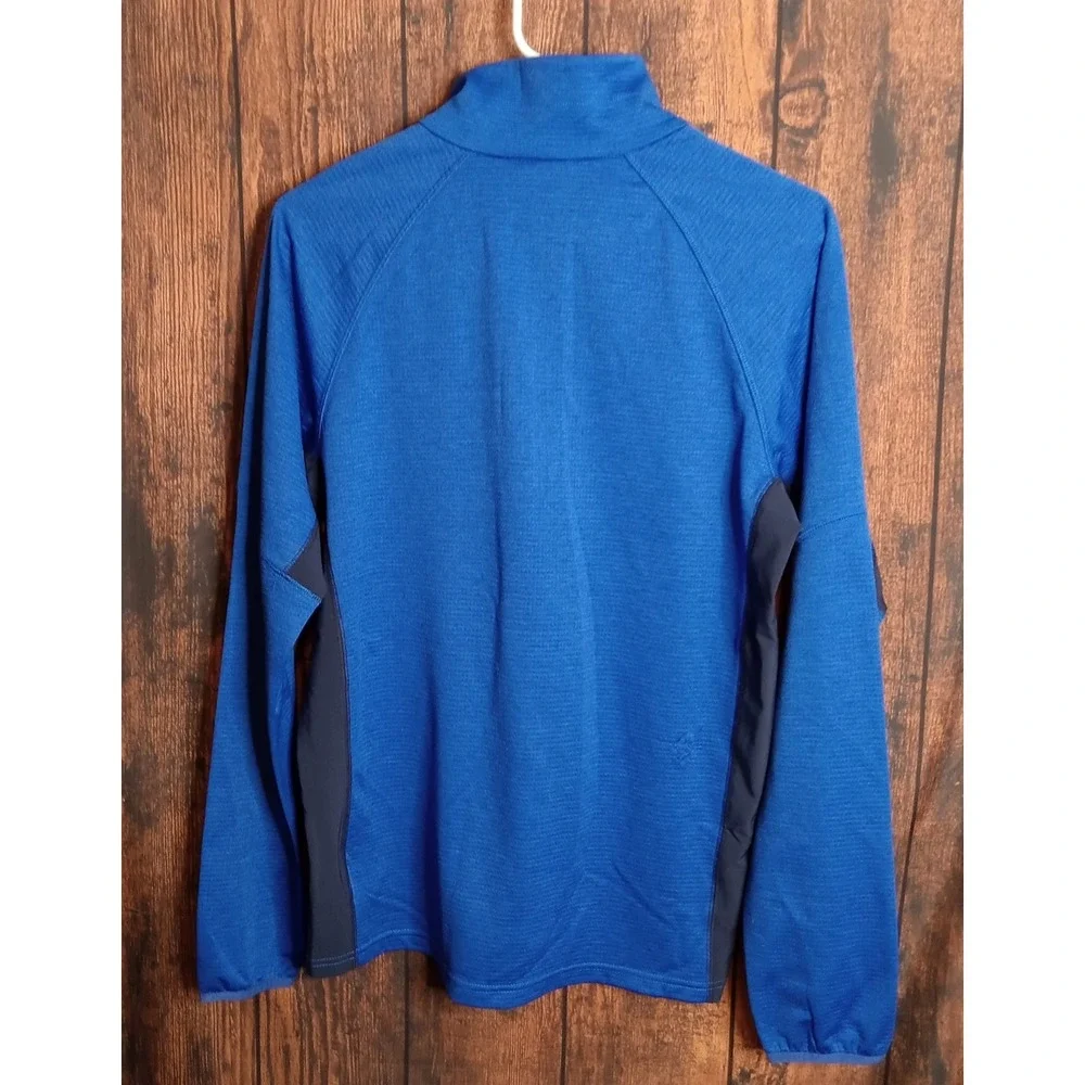Columbia Single Canyon Half Zip Fleece Omni‎ Wick Long Sleeve Men's XS Blue